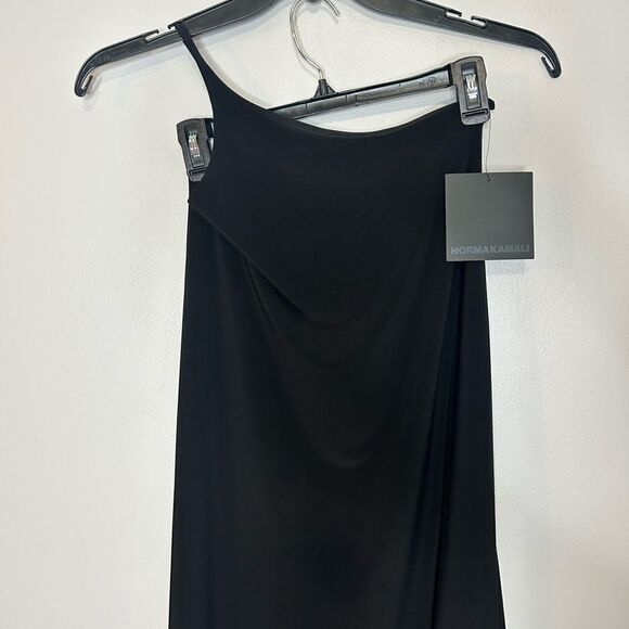 Norma Kamali One Shoulder Asymmetric Cocktail Dress NWT - Picture 3 of 3